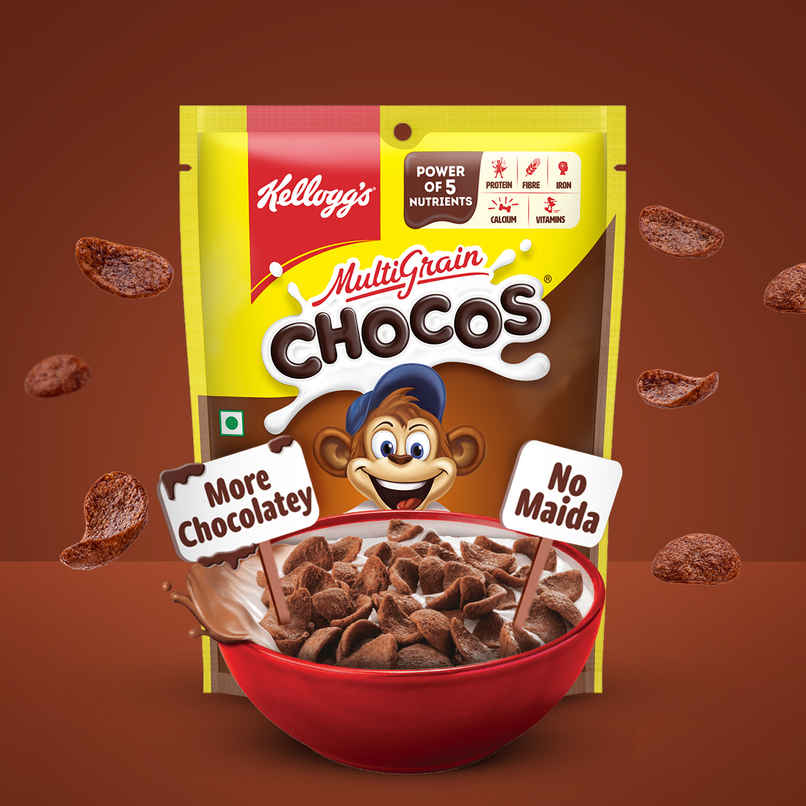 Kellogg's Multigrain Chocos | More Chocolatey | No-Maida Kellogg's Multigrain Chocos | More Chocolatey | No-Maida