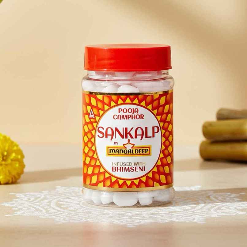 Sankalp Camphor | Infused With Bhimseni | Mangaldeep