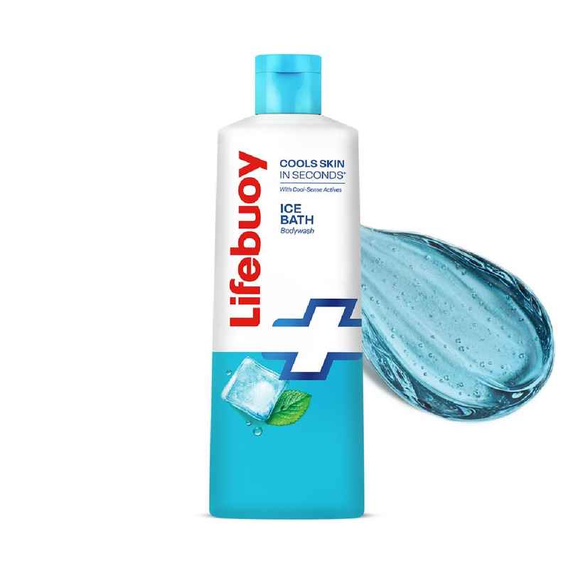 Lifebuoy Ice Bath Bodywash with Menthol and Cool Sense Actives| For Instant Heat Relief | 235ml Lifebuoy Ice Bath Bodywash with Menthol and Cool Sense Actives| For Instant Heat Relief | 235ml