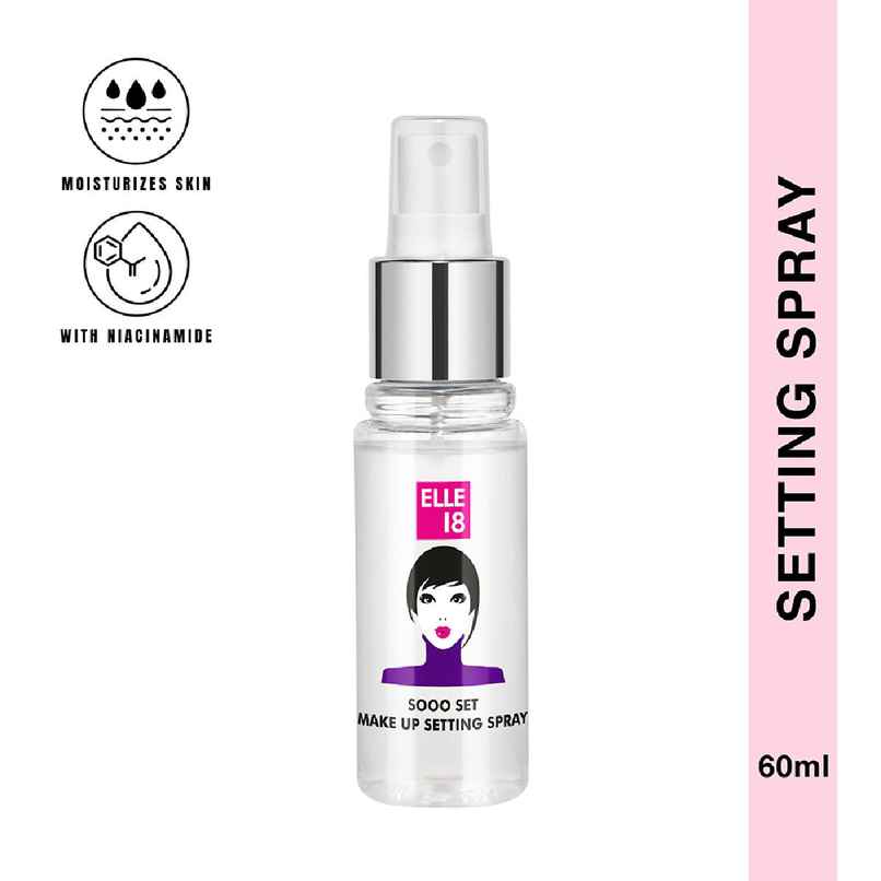 Elle 18 SOOO Set Setting Spray | Long-Lasting, Hydrating & Non-Sticky Makeup Fixer Elle 18 SOOO Set Setting Spray | Long-Lasting, Hydrating & Non-Sticky Makeup Fixer