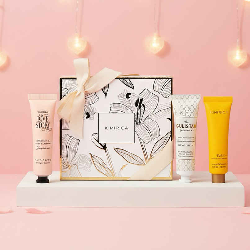 Kimirica Happy Holidays Gift Set | Luxe Hand Cream Trio for Gifting & Self-Care | Limited Edition Kimirica Happy Holidays Gift Set | Luxe Hand Cream Trio for Gifting & Self-Care | Limited Edition