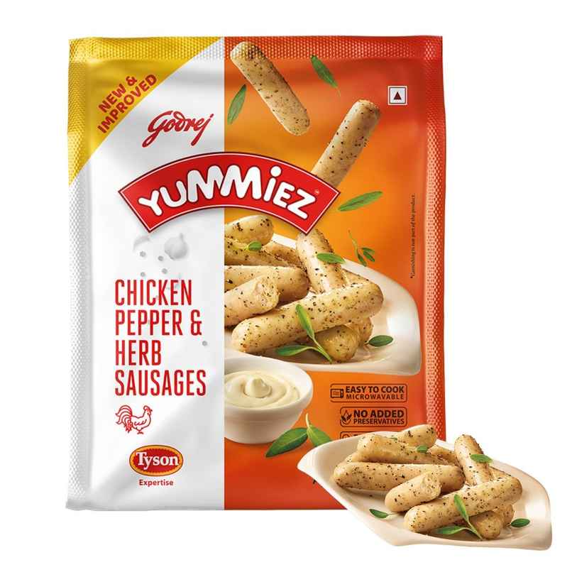 Godrej yummiez Pepper and Herb Sausages