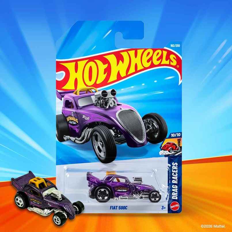 Hot Wheels Worldwide Basic Car | FIAT 500C | Toy Car for Kids & Collectors
