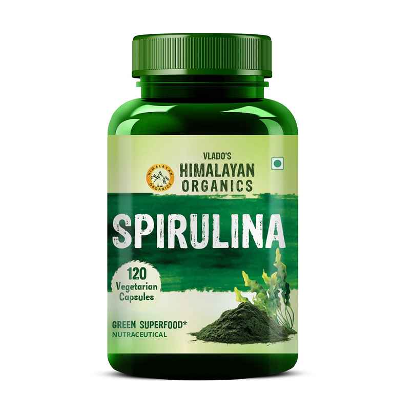 Vlado's Himalayan Organics Spirulina Supplement 120 VEG Capsules Vlado's Himalayan Organics Spirulina Supplement 120 VEG Capsules