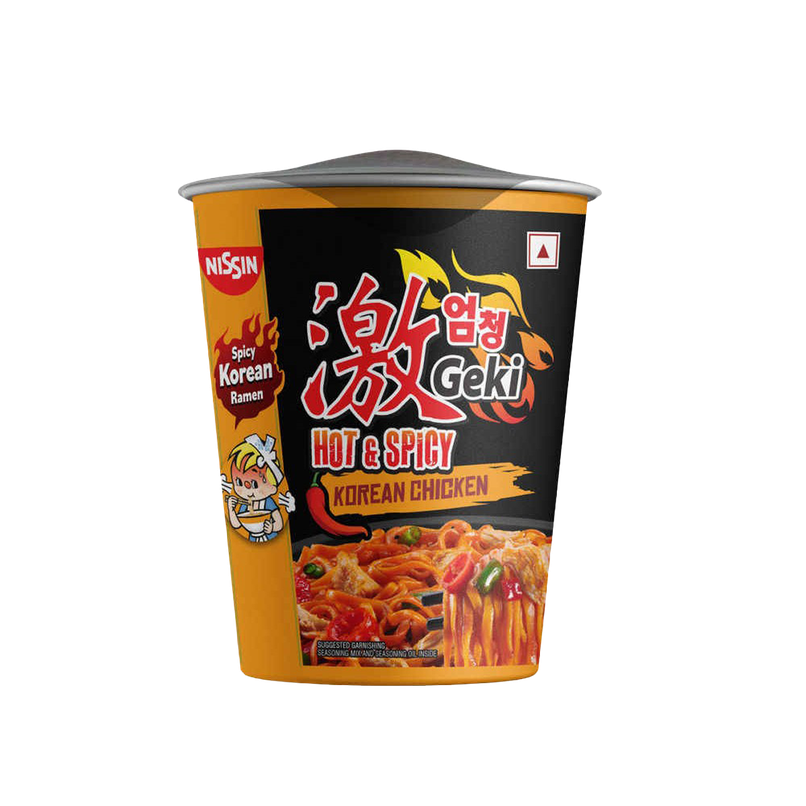 Nissin Geki - Hot and Spicy Korean Chicken Flavoured Ramen Cup Noodles