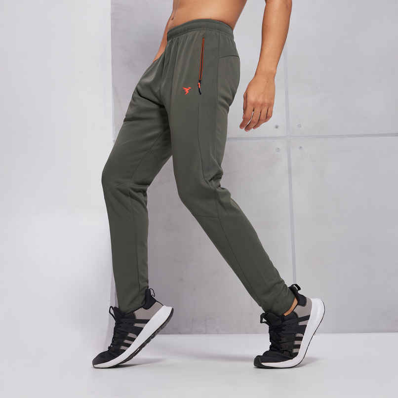 Technosport Men Poly Solid Slim Fit Sports Trackpants with TECHNO DRY | Beetle | XXL