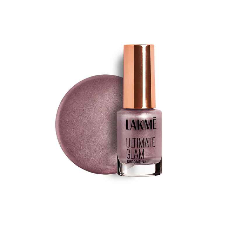 Lakme Ultimate Glam Chrome Nail Paint | Metallic Finish, Quick Dry Formula | Dusty Rose Lakme Ultimate Glam Chrome Nail Paint | Metallic Finish, Quick Dry Formula | Dusty Rose
