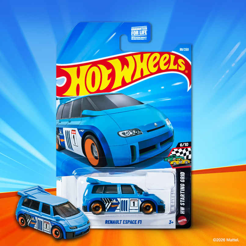 Hot Wheels Worldwide Basic Car HW RENAULT ESPACE F1 Toy Car for Kids and Collectors