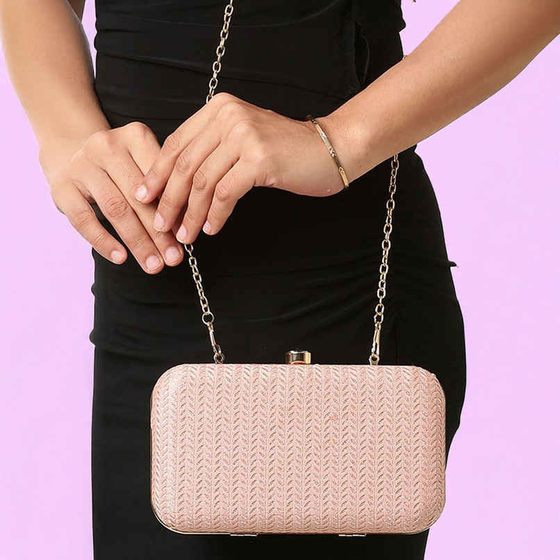 Lavie Women's Sparkle Framed Clutch | Small | Rose Pink (8.5 X 3.6 X 11.5 Cm) Lavie Women's Sparkle Framed Clutch | Small | Rose Pink (8.5 X 3.6 X 11.5 Cm)