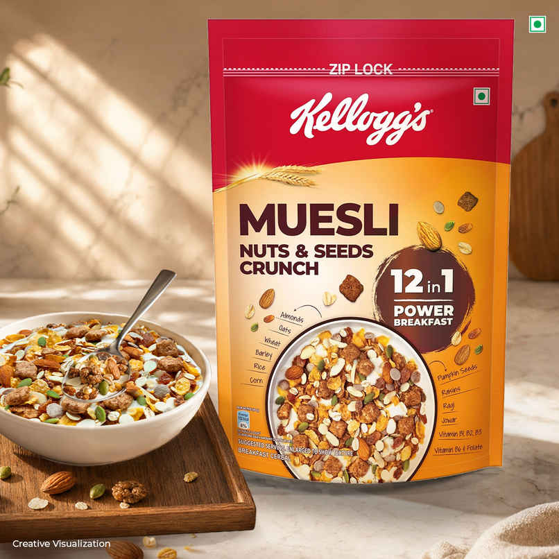 Kellogg's Muesli Nuts and Seeds Crunch | 12-in-1 Power Breakfast Kellogg's Muesli Nuts and Seeds Crunch | 12-in-1 Power Breakfast