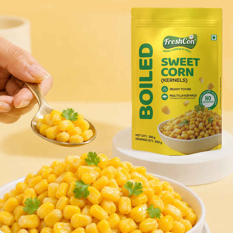 Freshcon Boiled Sweetcorn Kernels | Ready -to -Eat