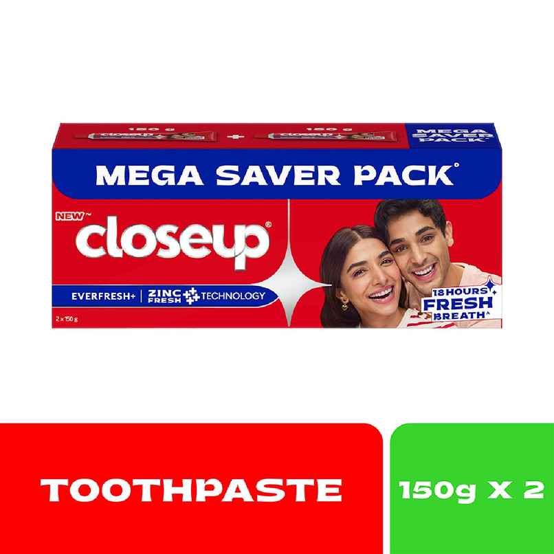 Closeup Toothpaste | Long lasting 18 Hours Of Fresh Breath & White Teeth (Pack of 2) Closeup Toothpaste | Long lasting 18 Hours Of Fresh Breath & White Teeth (Pack of 2)