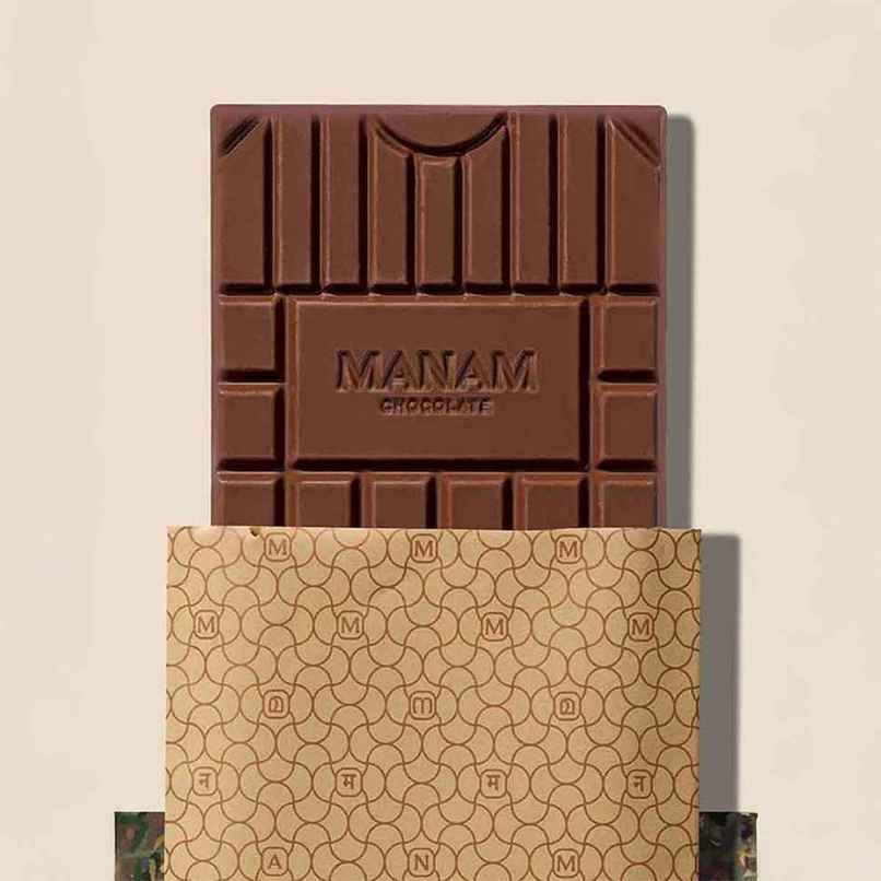 Manam Chocolate Indian Origin Tablet No. 1 | 45% Milk Manam Chocolate Indian Origin Tablet No. 1 | 45% Milk