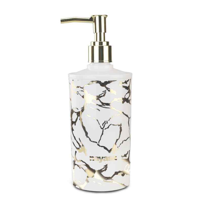 Nayasa Stylo Plastic Soap Dispenser for Kitchen & Bathroom | Gold Nayasa Stylo Plastic Soap Dispenser for Kitchen & Bathroom | Gold