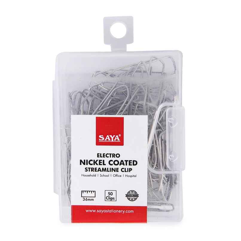 Saya U Clips | Metal Paper Clips for Document Organization | 36mm | 50 Clips Pack Saya U Clips | Metal Paper Clips for Document Organization | 36mm | 50 Clips Pack