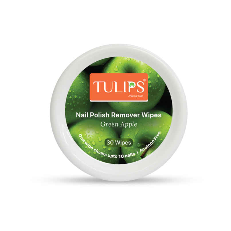 Tulips Green Apple Nail Polish Remover Wipes Tulips Green Apple Nail Polish Remover Wipes