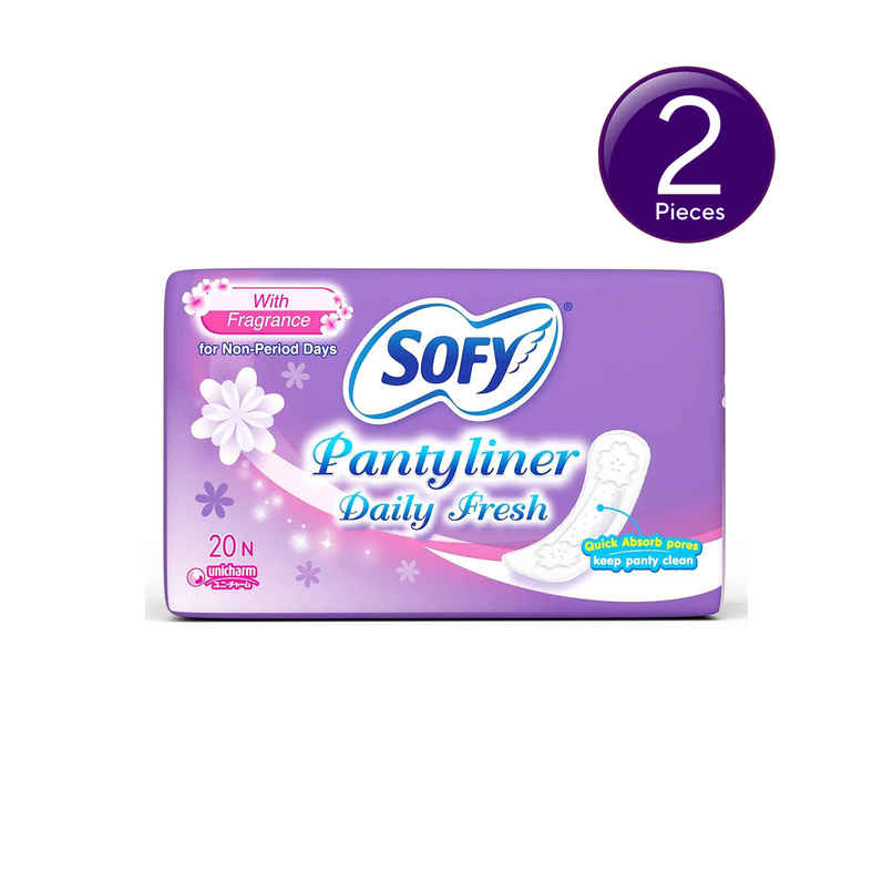 Sofy Daily Fresh Women Pantyliners | Prevents Spotting | Ultra Thin Combo