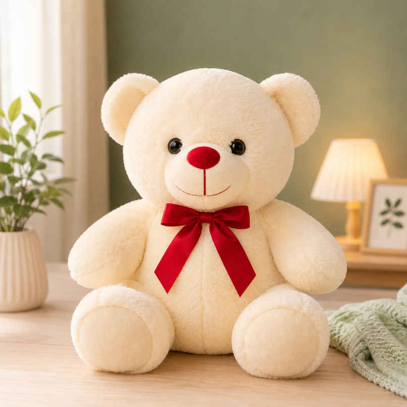 ToyTales Teddy Bear Soft Toy | Plushie Stuffed Animal Toys | Birthday Gift for Kids | Cream | 40cm ToyTales Teddy Bear Soft Toy | Plushie Stuffed Animal Toys | Birthday Gift for Kids | Cream | 40cm