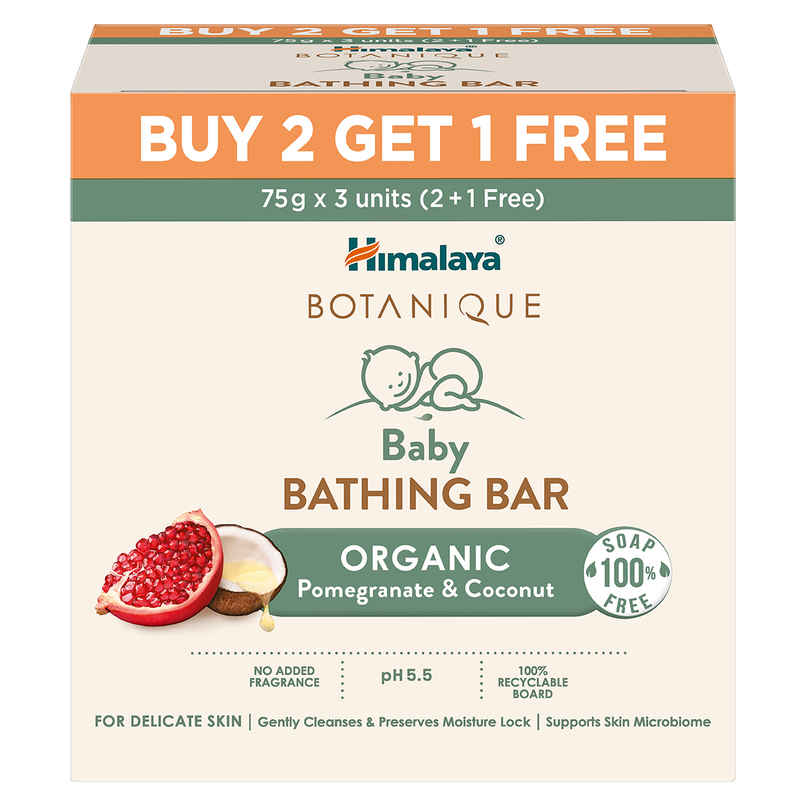 Himalaya Botanique Baby Bathing Bar | Organic | No Tears | Preserves Moisture | pH 5.5 Himalaya Botanique Baby Bathing Bar | Organic | No Tears | Preserves Moisture | pH 5.5