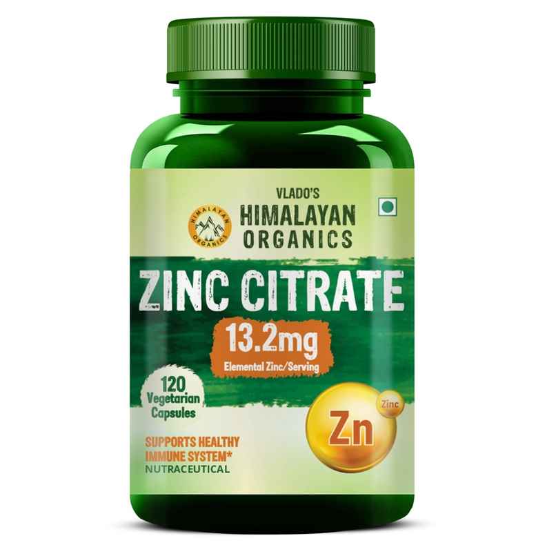 Himalayan Organics Zinc Citrate 120 VEG Capsules