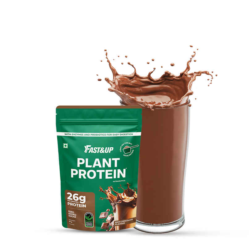 Fast&Up Plant Protein Rich Chocolate Single Serving Sachet | 26g Protein Fast&Up Plant Protein Rich Chocolate Single Serving Sachet | 26g Protein