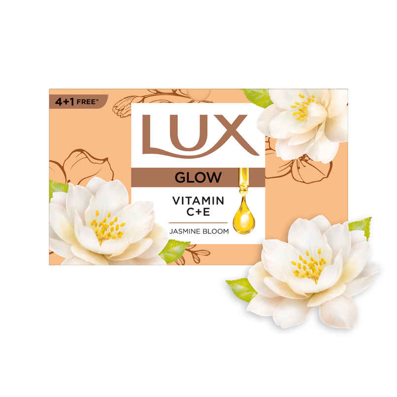 LUX Jasmine Bloom Glowing Bathing Soap Bar with Vitamin C & E For Visibly Glowing Skin LUX Jasmine Bloom Glowing Bathing Soap Bar with Vitamin C & E For Visibly Glowing Skin