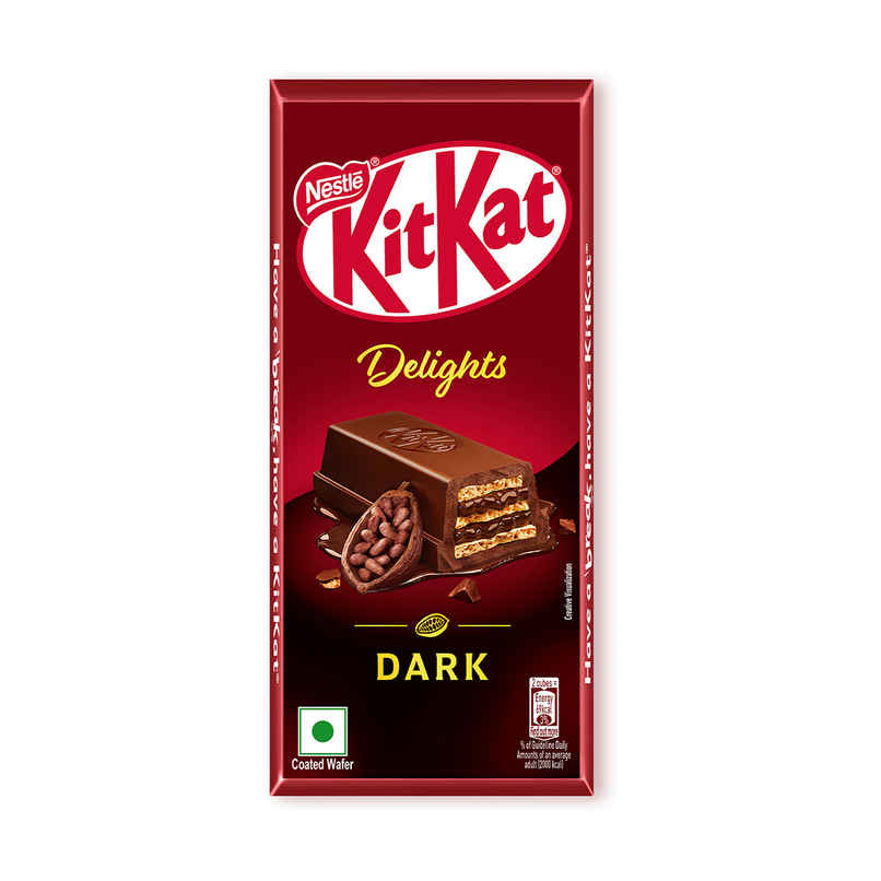 Nestle KitKat Delights Dark Choco Coated Wafer Chocolate Bar Nestle KitKat Delights Dark Choco Coated Wafer Chocolate Bar