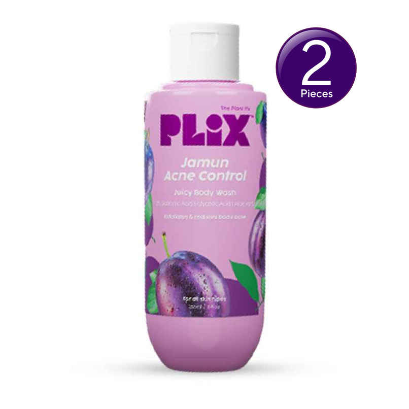 Plix The Plant Fix Jamun 2% Salicylic Acid Body Wash For Body Acne | Bumpy Skin Combo Plix The Plant Fix Jamun 2% Salicylic Acid Body Wash For Body Acne | Bumpy Skin Combo