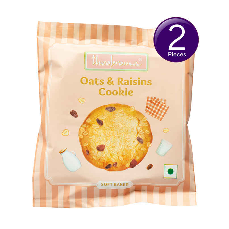 Theobroma Big Cookie Oats & Raisins Cookie | No Palm Oil | No Preservatives | Combo Theobroma Big Cookie Oats & Raisins Cookie | No Palm Oil | No Preservatives | Combo