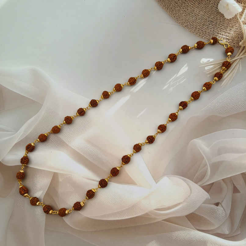The Opal Factory Rudraksha Mala | Brown The Opal Factory Rudraksha Mala | Brown