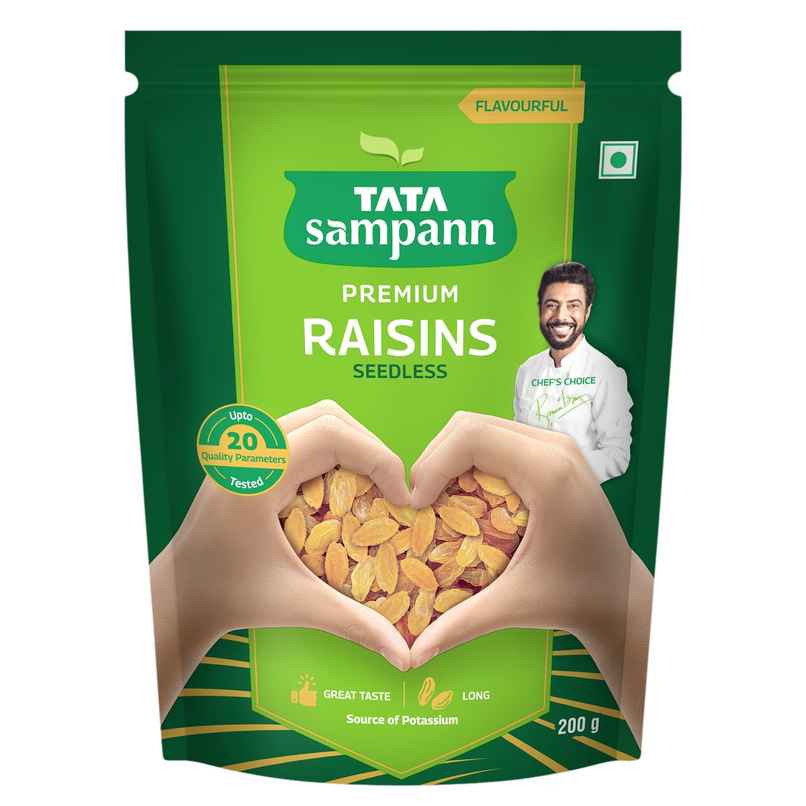 Tata Sampann Absolutely Pure Premium Raisins/Kishmish Seedless