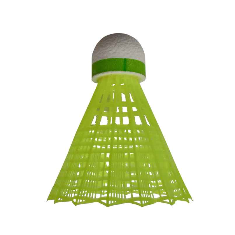 Decathlon Perfly Plastic Shuttlecock | Yellow,White & Orange