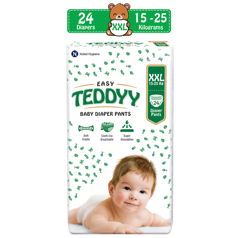 Teddyy Baby Easy Pant Diapers Double Extra Large | 15-25 kgs Teddyy Baby Easy Pant Diapers Double Extra Large | 15-25 kgs