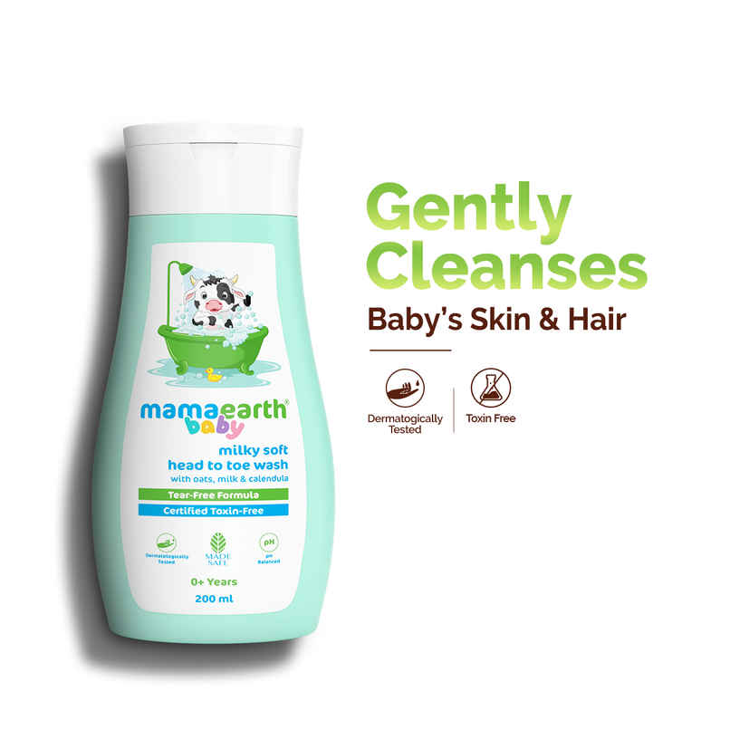 Mamaearth Baby Milky Soft Head To Toe Wash