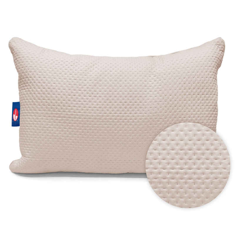 Sassoon Laika Microfiber Quilted Pillow (Beige)
