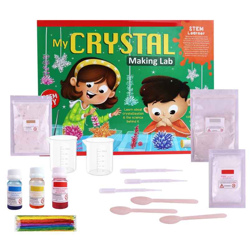 Toyshine Crystal Making Lab STEM Educational Learning Creative Fun Science Project
