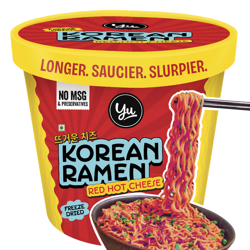 Yu Korean Red Hot Cheese Instant Cup Noodles