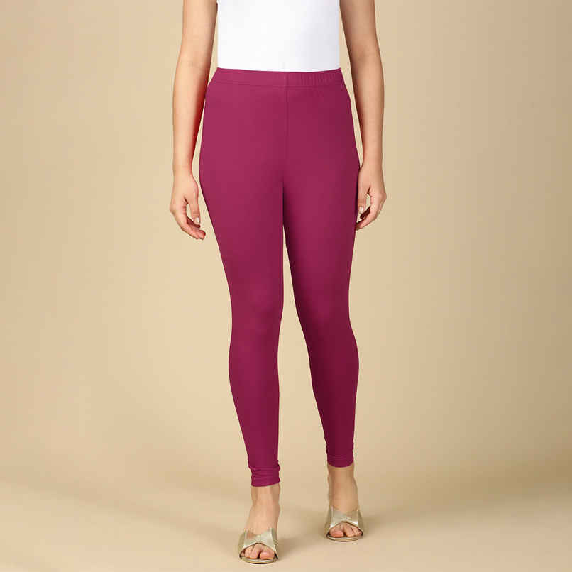 PYNK By Lux Cozi Flexi-Fit 360 Stretch Ankle Length Premium Cotton Leggings | Falsa|Free Size