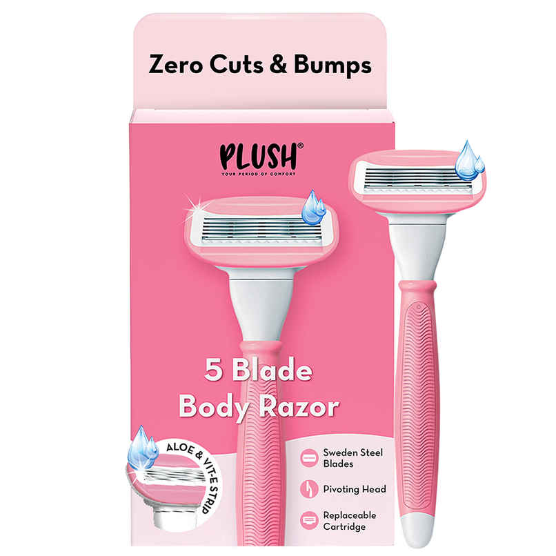 Plush 5-Blade Body Razor for Women