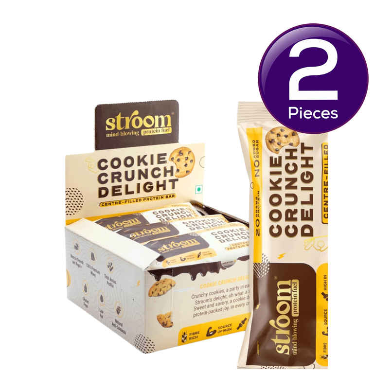 Stroom Cookie Crunch Delight 20g Protein Bars | Combo Stroom Cookie Crunch Delight 20g Protein Bars | Combo