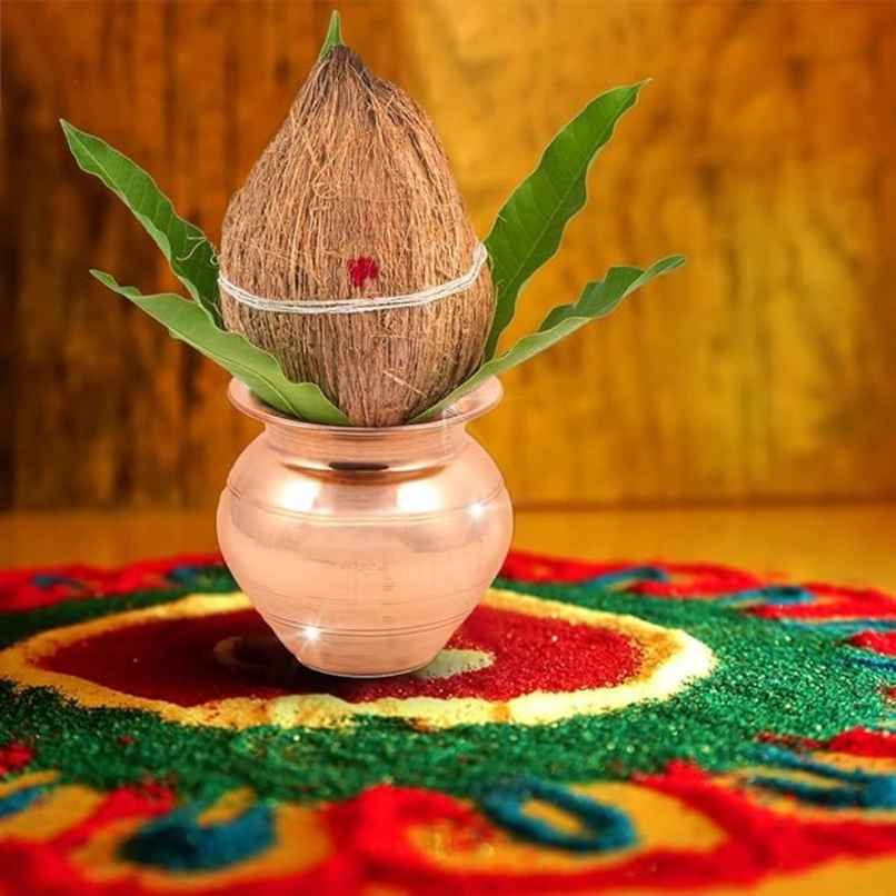 Copper Kalash for Pooja | Jai Kashi Copper Kalash for Pooja | Jai Kashi