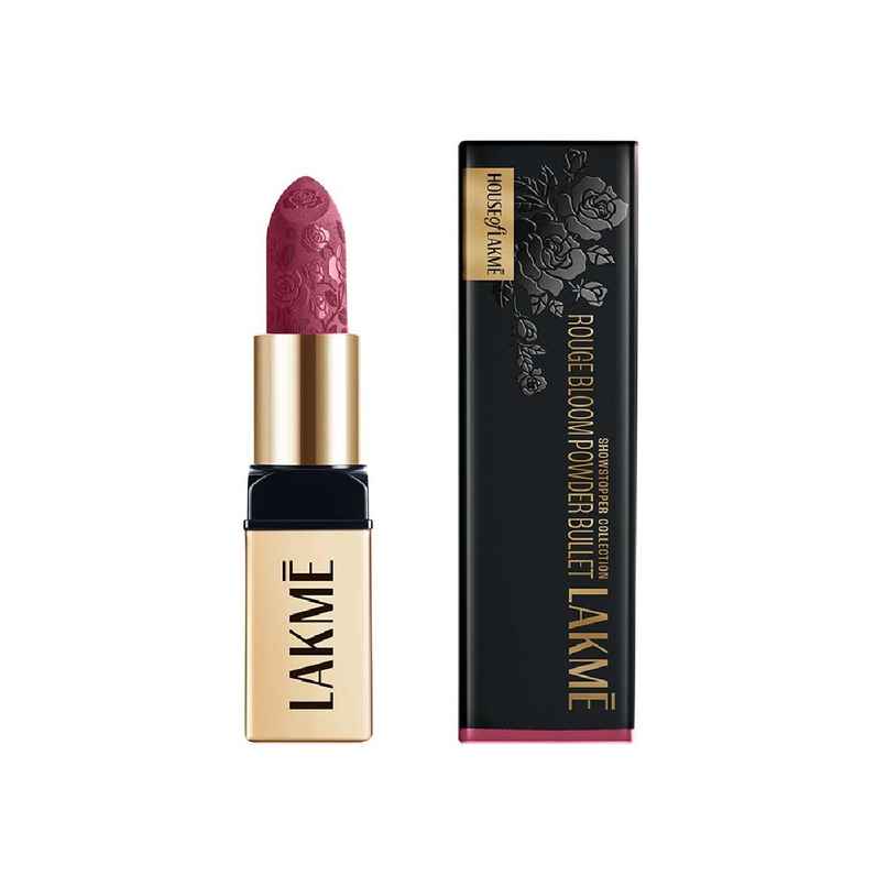 Lakme Rouge Bloom Powder Matte Bullet Pink Tulip 203 Lakme Rouge Bloom Powder Matte Bullet Pink Tulip 203