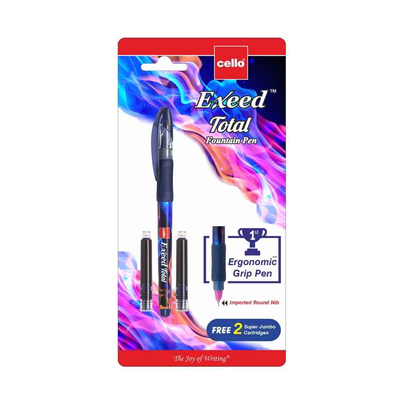 Cello Exeed Total Fountain Pen - Assorted Cello Exeed Total Fountain Pen - Assorted