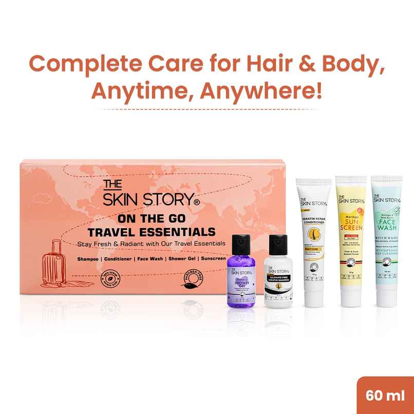 The Skin Story On-The-Go Travel Kit Bath and Body Pack For Men & Women The Skin Story On-The-Go Travel Kit Bath and Body Pack For Men & Women