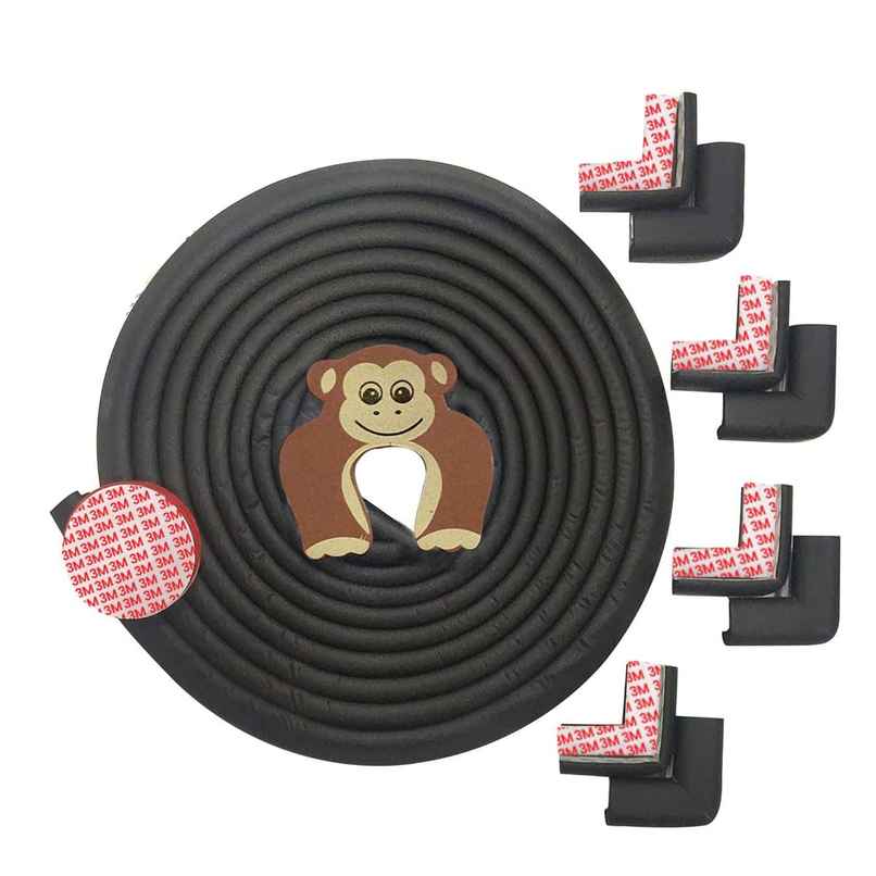 Bumtum Multipurpose Baby Safety Edge Guard | Black