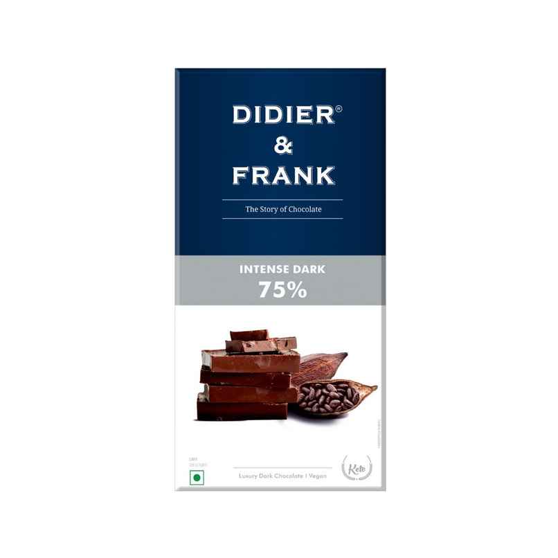 Didier & Frank 75% Dark Chocolate Bar | Intense Dark