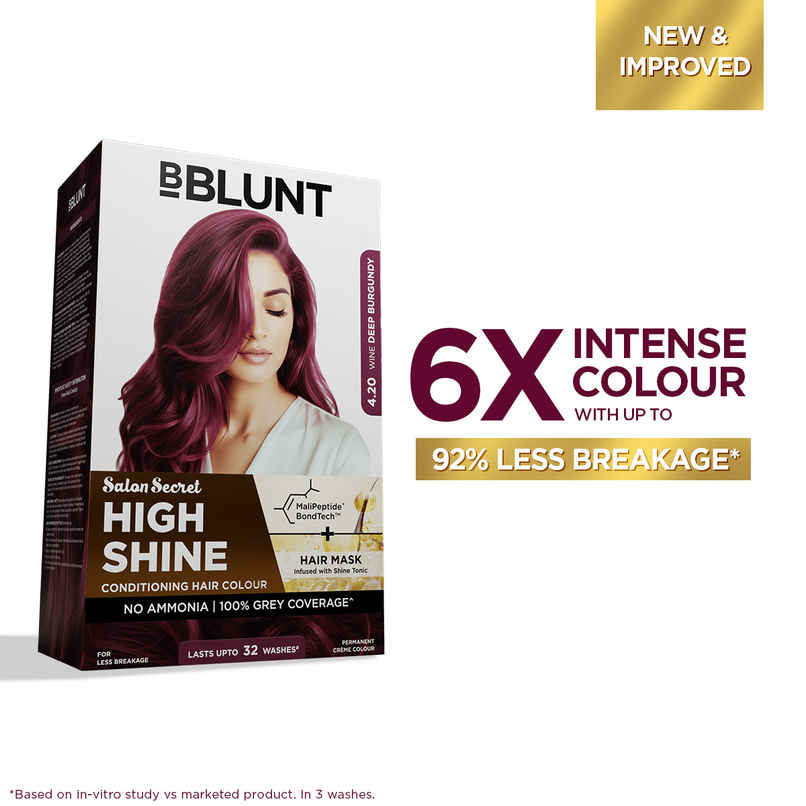 Bblunt Salon Secret High Shine Conditioning Hair Colour | Wine Deep Burgundy Bblunt Salon Secret High Shine Conditioning Hair Colour | Wine Deep Burgundy