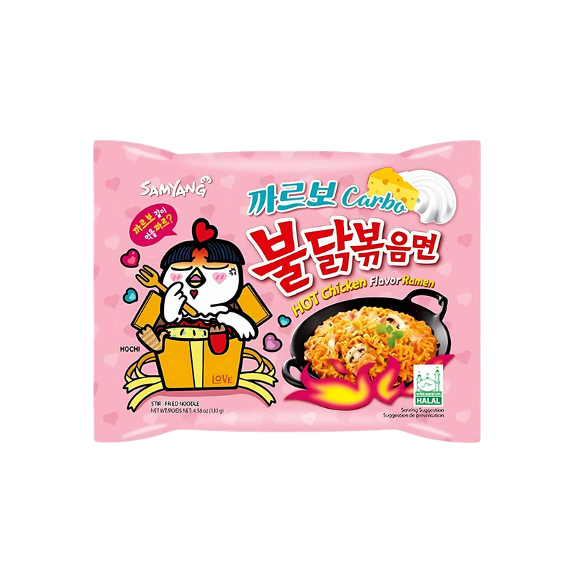 Samyang Hot Chicken Flavor Ramen Carbonara Non-Veg Samyang Hot Chicken Flavor Ramen Carbonara Non-Veg