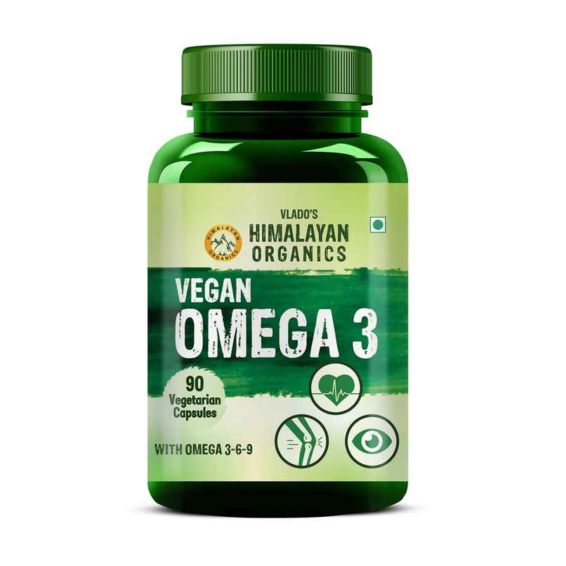 Vlado's Himalayan Organics Omega VEGan Natural Nutrition Supplement 90 VEG Capsules