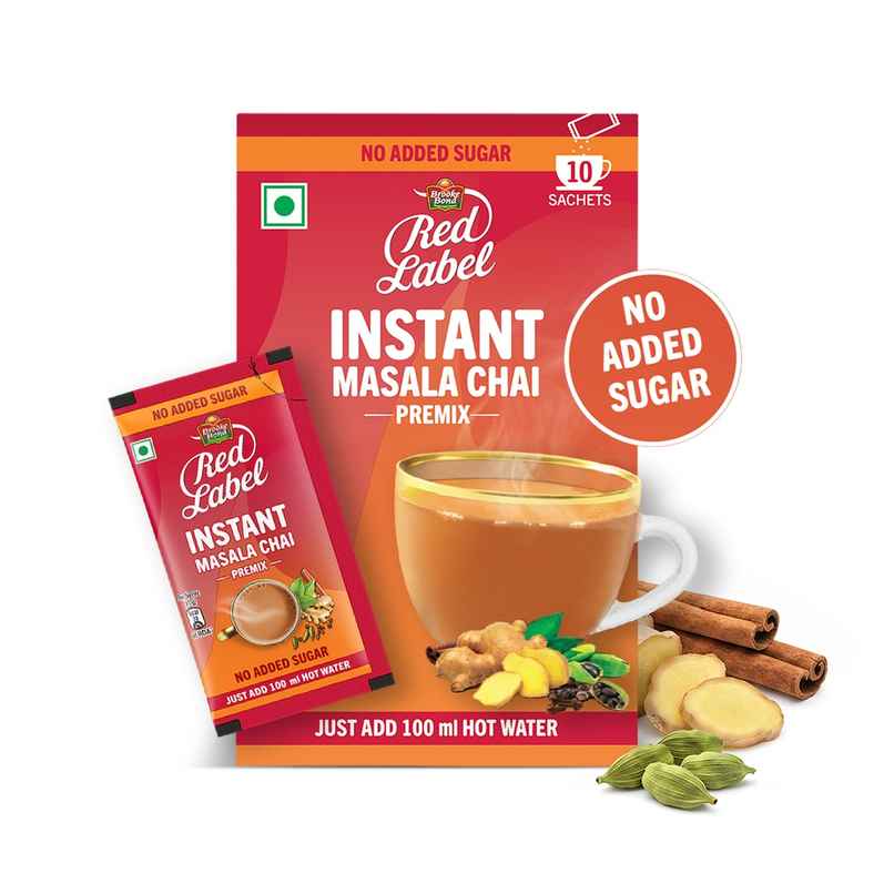Red Label Instant Masala Chai Premix | No Added Sugar Red Label Instant Masala Chai Premix | No Added Sugar
